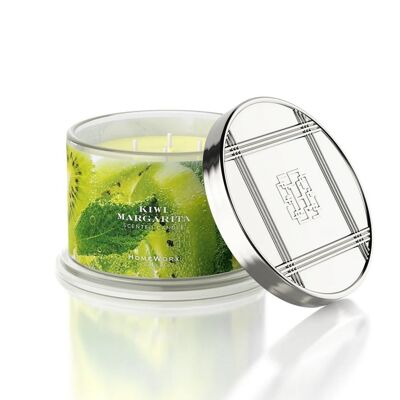 Bougie parfumée HOMEWORX 4 mèches 510g KIWI MARGARITA