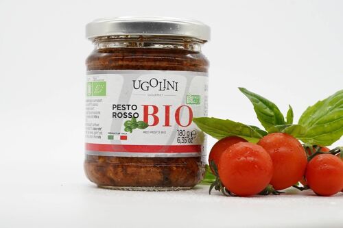 Pesto rosso bio senza glutine 180 gr Made in Italy