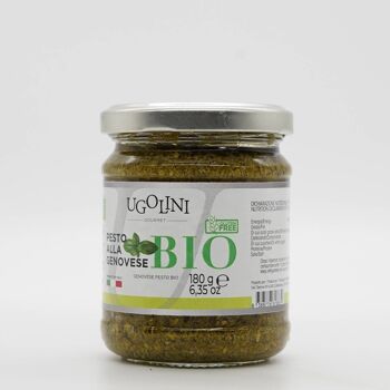 Pesto alla Genovese bio senza glutine 180 gr Fabriqué en Italie 1