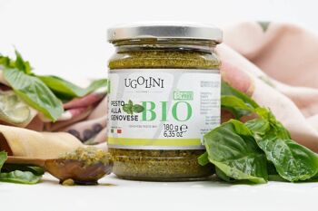 Pesto alla Genovese bio senza glutine 180 gr Fabriqué en Italie 2
