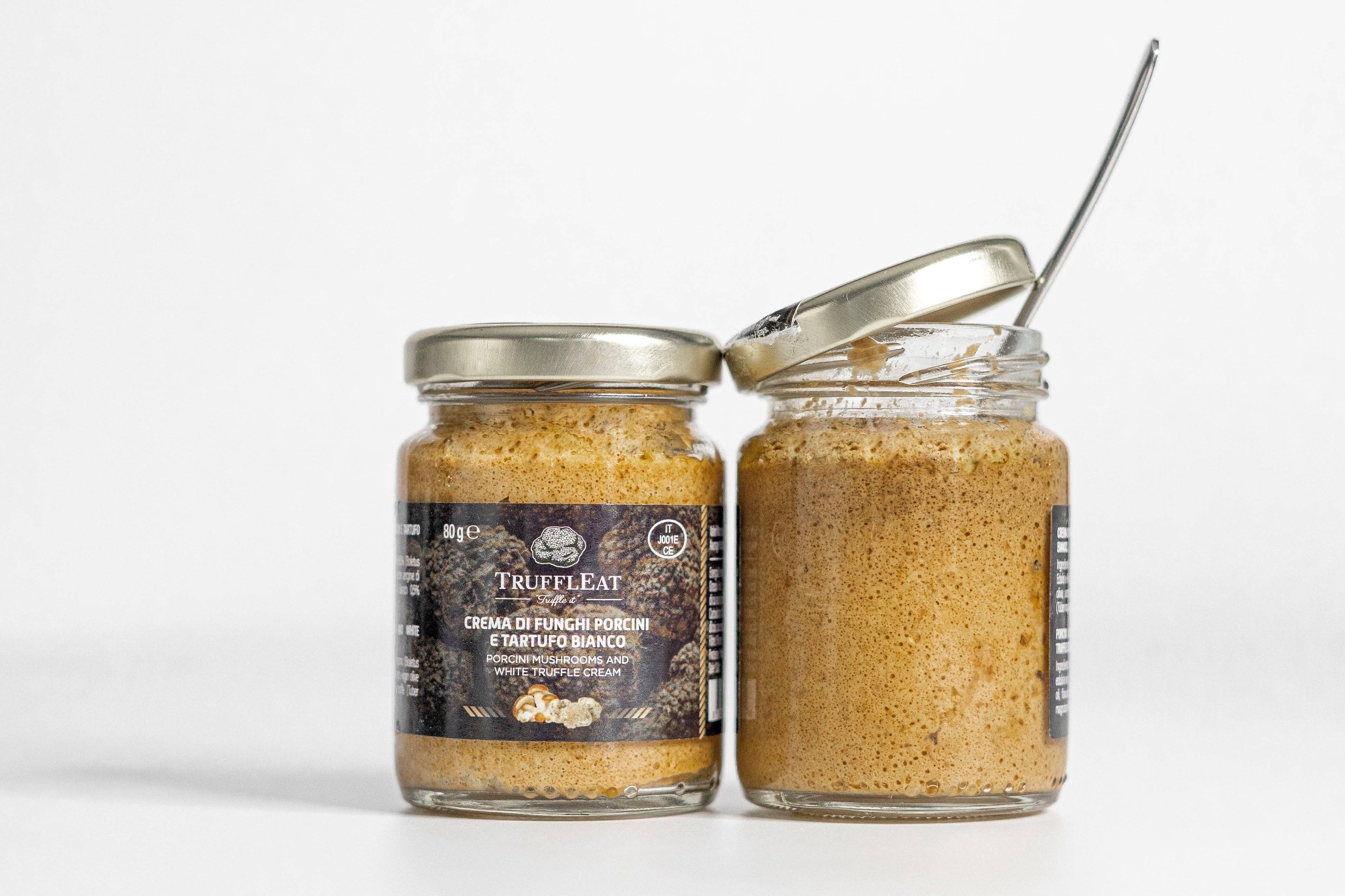 Crema di Funghi Porcini e Tartufo Bianco 80 gr Hergestellt in Italien