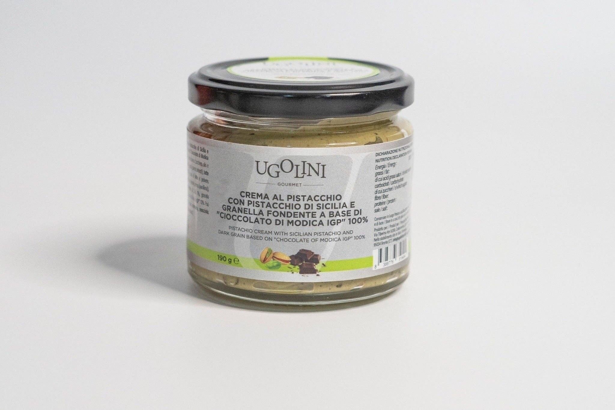 Crema al pistacchio cioccolato fondente 190 gr Hergestellt in Italien