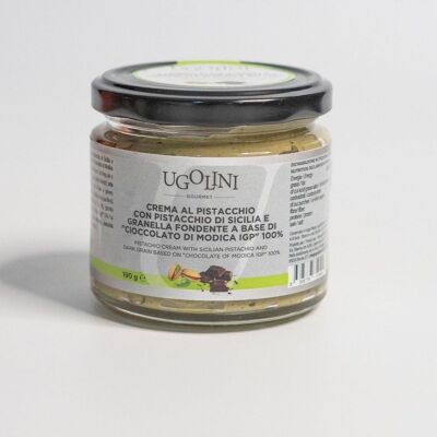 Crema al pistacchio cioccolato fondente 190 gr Hergestellt in Italien