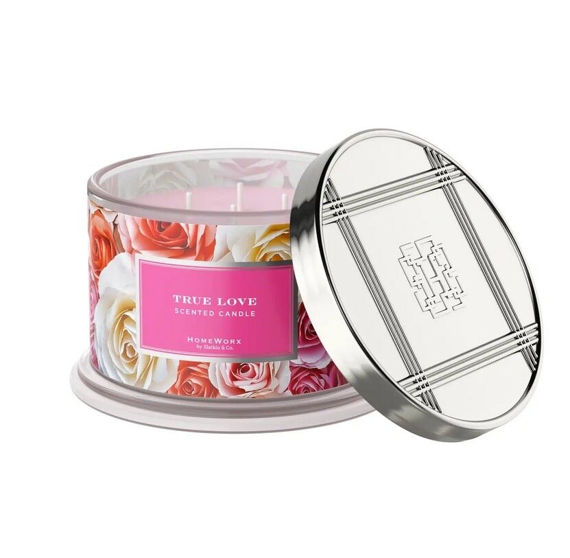 HOMEWORX 4 Docht Duftkerze 510g Valentine TRUE LOVE