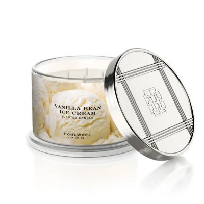 HOMEWORX 4 wick scented candle 510g VANILLA BEAN ICE CREAM