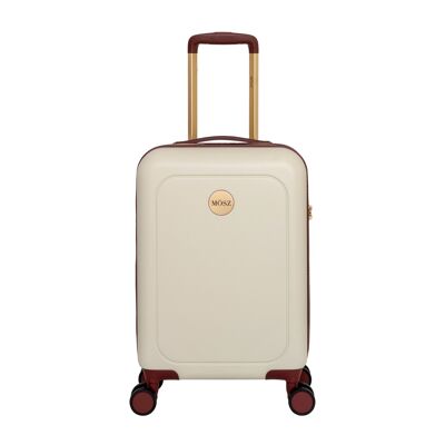 MŌSZ equipaje de mano para mujer / maletín de viaje / maletín rígido - Lauren - White