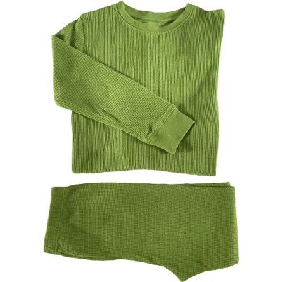 NUEVO Conjunto de algodón tipo gofre Foliage (zesty green)