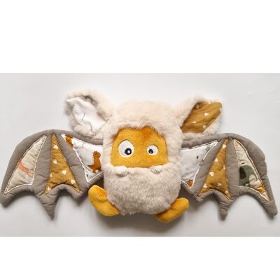 "Bat-Monster" BEIGE bat soft toy