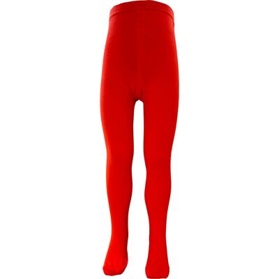 Collants de couleur rouge feu pour enfant