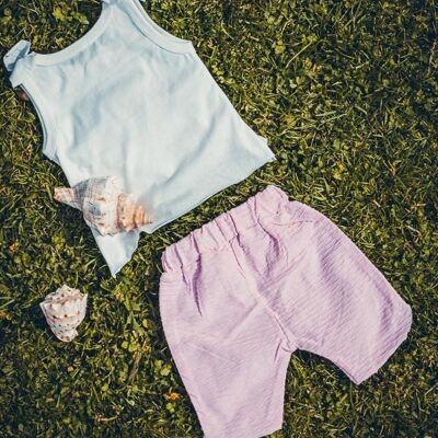 Baby girl Bermuda shorts and tank top set