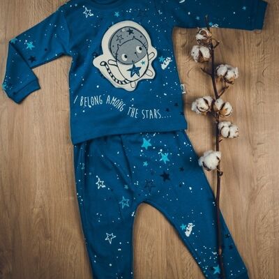 Pijama de entretiempo de estrellas para niño