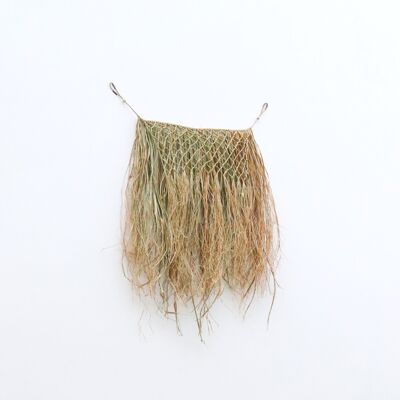 Tropical wall hanging wall decoration 65 cm hand-woven from raffia HATI