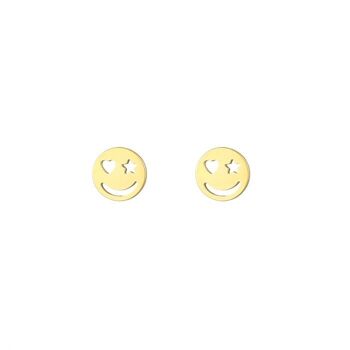 Boucles d'Oreilles Smile Argent & Or 8