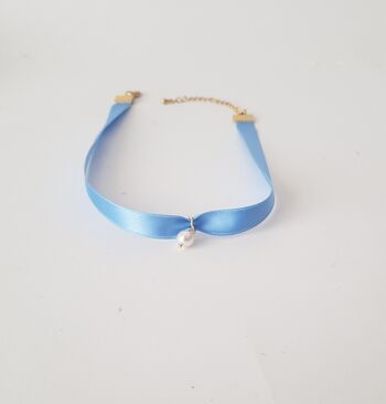 Collier-Perlenkette Himmelblaue 11