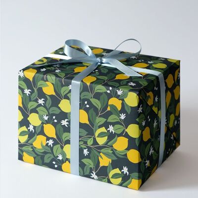 Lemon wrapping paper