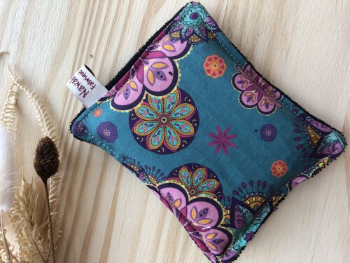 Eponge lavable - Fibre de bois et de lin - Coton bio - Mandalas