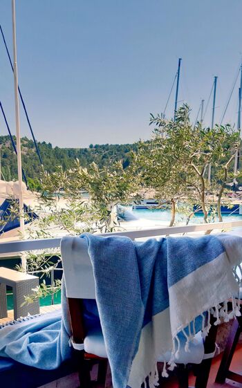 Lot de 15 serviettes de plage "Rouged Towels" | comme drap de bain, pour le spa et comme drap de hammam, sport & voyage | ferme & câlin 12