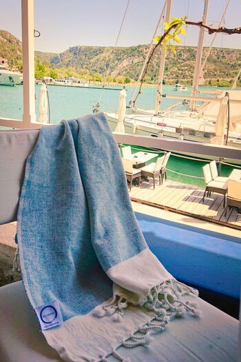 Lot de 15 serviettes de plage "Rouged Towels" | comme drap de bain, pour le spa et comme drap de hammam, sport & voyage | ferme & câlin 13