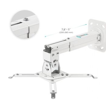 Support mural plafond projecteur projecteur ONKRON K3A Blanc 7