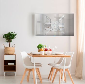 Support mural TV 37'' - 70'' pouces ONKRON M5 Blanc 5