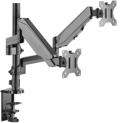 Soporte de mesa para monitor 13-32 pulgadas dos brazos ONKRON G140 negro