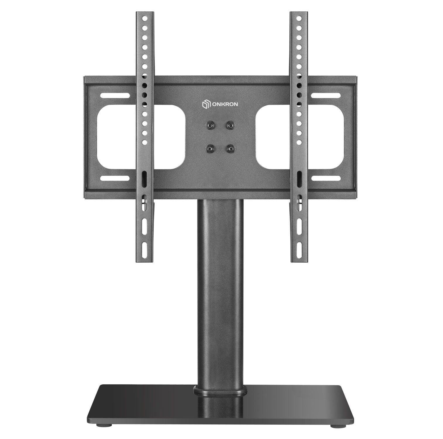 Support de table TV 26"-55" Acier Verre Trempé ONKRON PT1 Noir