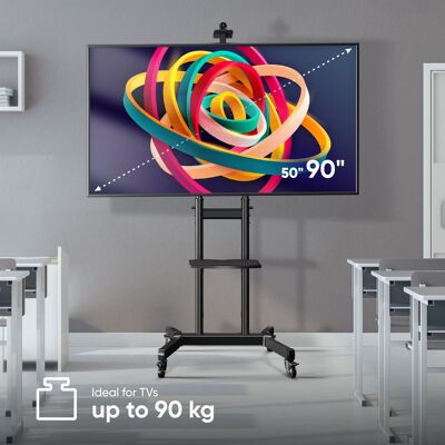 Mobiler TV Ständer für 50"- 90" Zoll TS1891 Schwarz