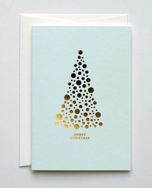 Weihnachtskarte Golden Tree