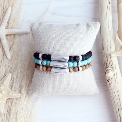 Stone Tube Man Bracelet