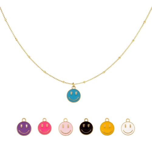 Ketting Smiley Goud