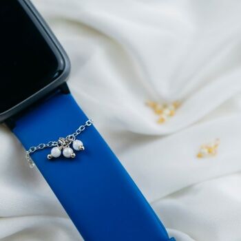 Charme d'accessoires de bijoux de bracelet de montre de bracelet de montre de petite perle minimaliste 2