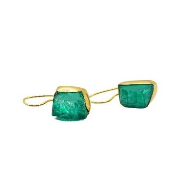 Women's dangling earrings, green.  	Imitation jewelry.   Spring.  	handmade.   Weddings, guests.