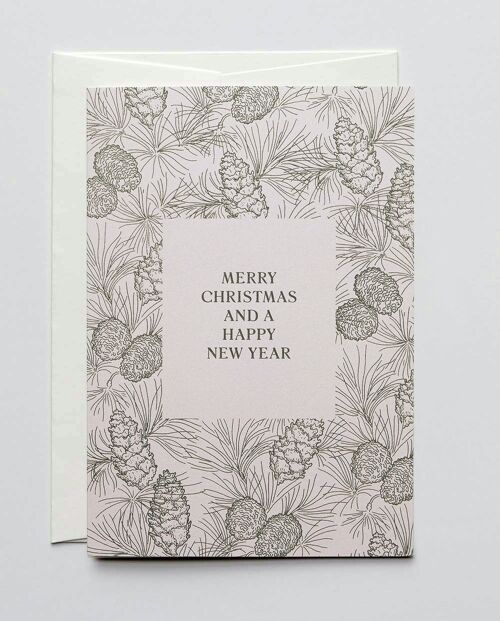 Weihnachtskarte Twigs & Cones