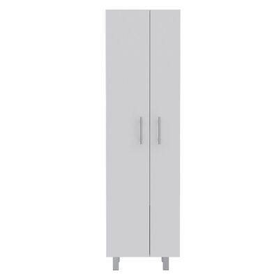 Armoire polyvalente Nala, avec rangement interne 181,2 CM L X 51,2 CM L X 38,6 CM P Blanc