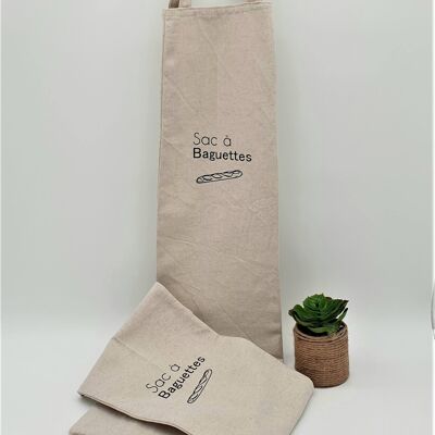 Reusable & washable baguette bag