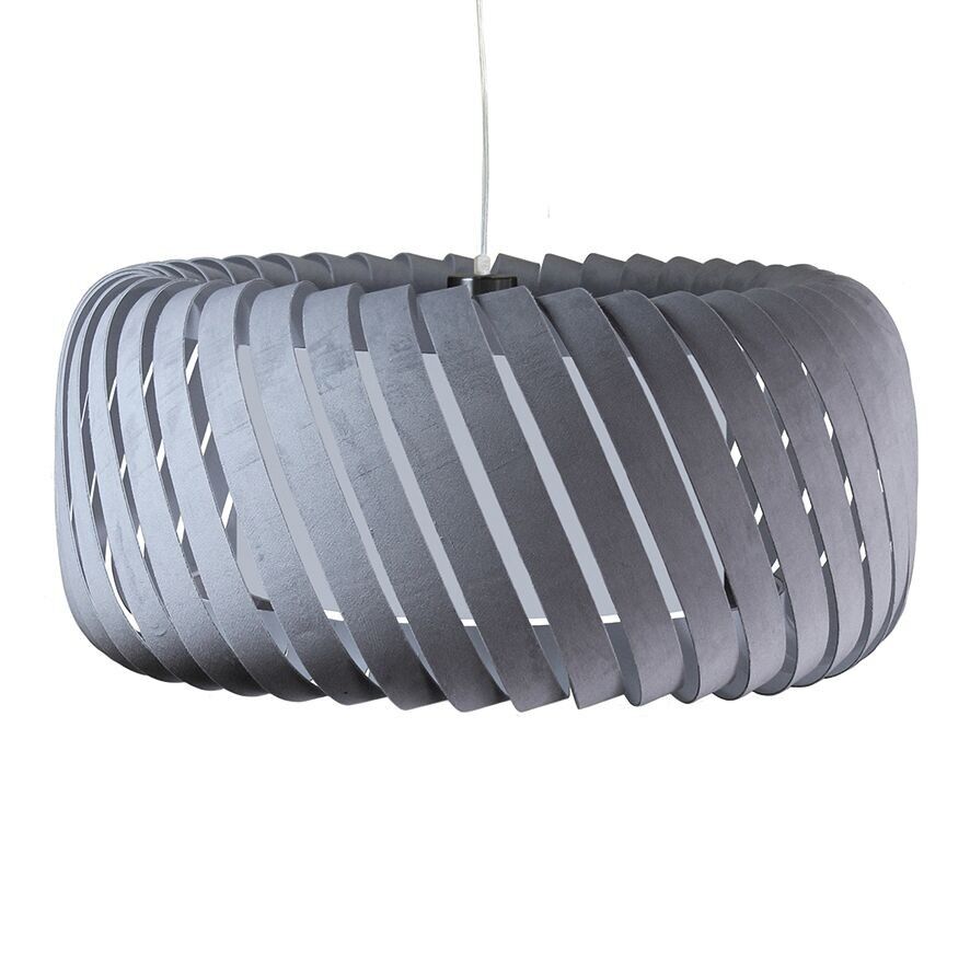 Lámpara colgante CLYDE D57cm Terciopelo gris