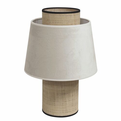 LAMPE LULEA VELVET ECRU