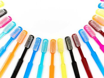 Compra dr. Cepillos de dientes desechables de Bauer con pasta de dientes  paquete de 100 AZUL al por mayor