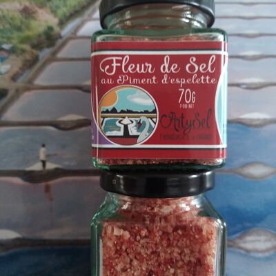 Verrine Flor de sal de Guérande IGP y pimiento de Espelette 70g