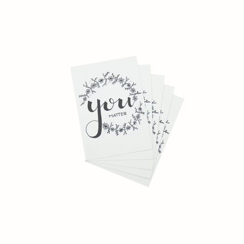 Housevitamin Postcard You Matter - Set of 5 - A6