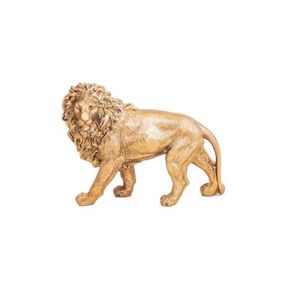 HV Golden Lion - Standing -10x8.5x6cm