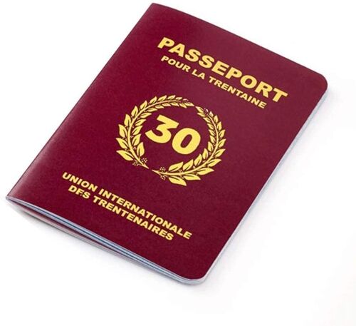 Passeport pour la Trentaine | Livre d'or d'Anniversaire 30 ans
