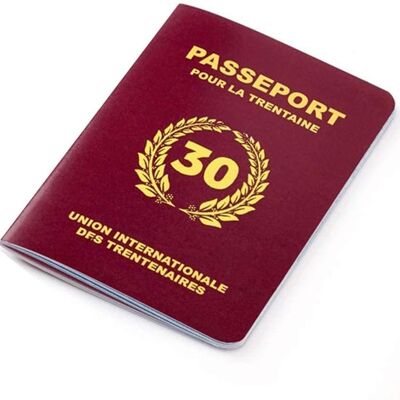 Passeport pour la Trentaine | Livre d'or d'Anniversaire 30 ans
