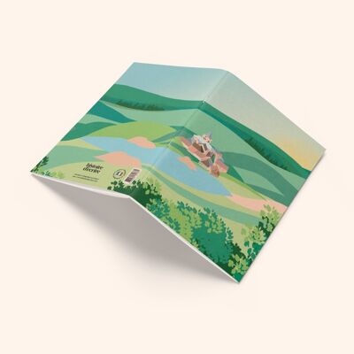 SALE 20% Blank pages notebook - Countryside color