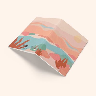 Blank pages notebook - Riviera color
