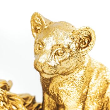 HV Golden Lion avec bébé - 30.5x11x27cm 2