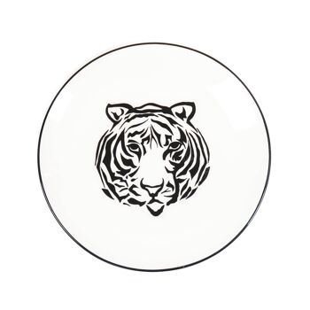 Assiette Tigre HV - Blanc - Ø22cm 1