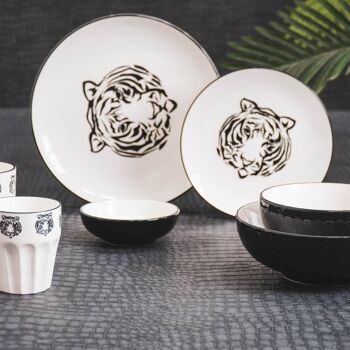 Assiette Tigre HV - Blanc - Ø22cm 6