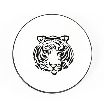 Plaque HV avec Tigre - ⌀ 15 cm