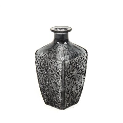 Gourde en verre HV - Noir - 9x19 cm